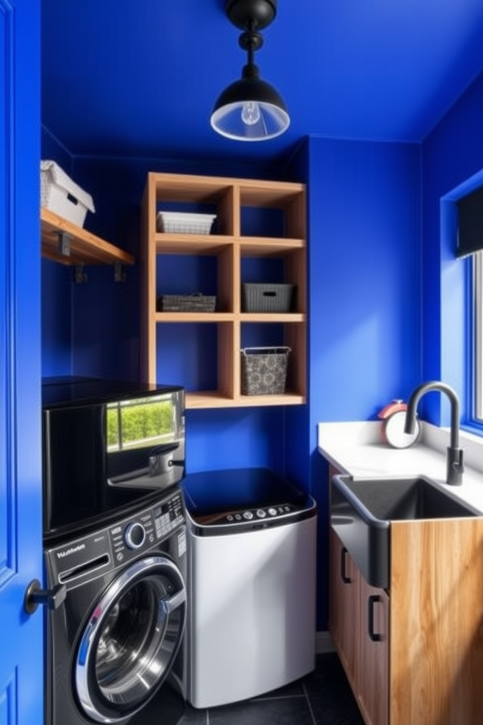 Blue Laundry Room Design Ideas 6