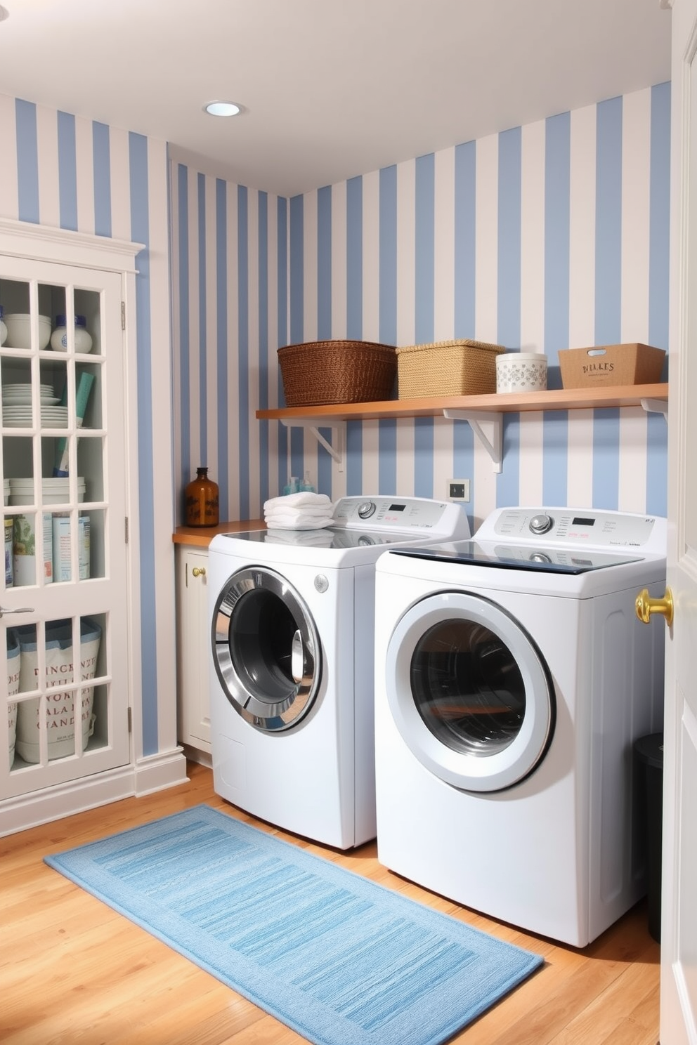 Blue Laundry Room Design Ideas 8