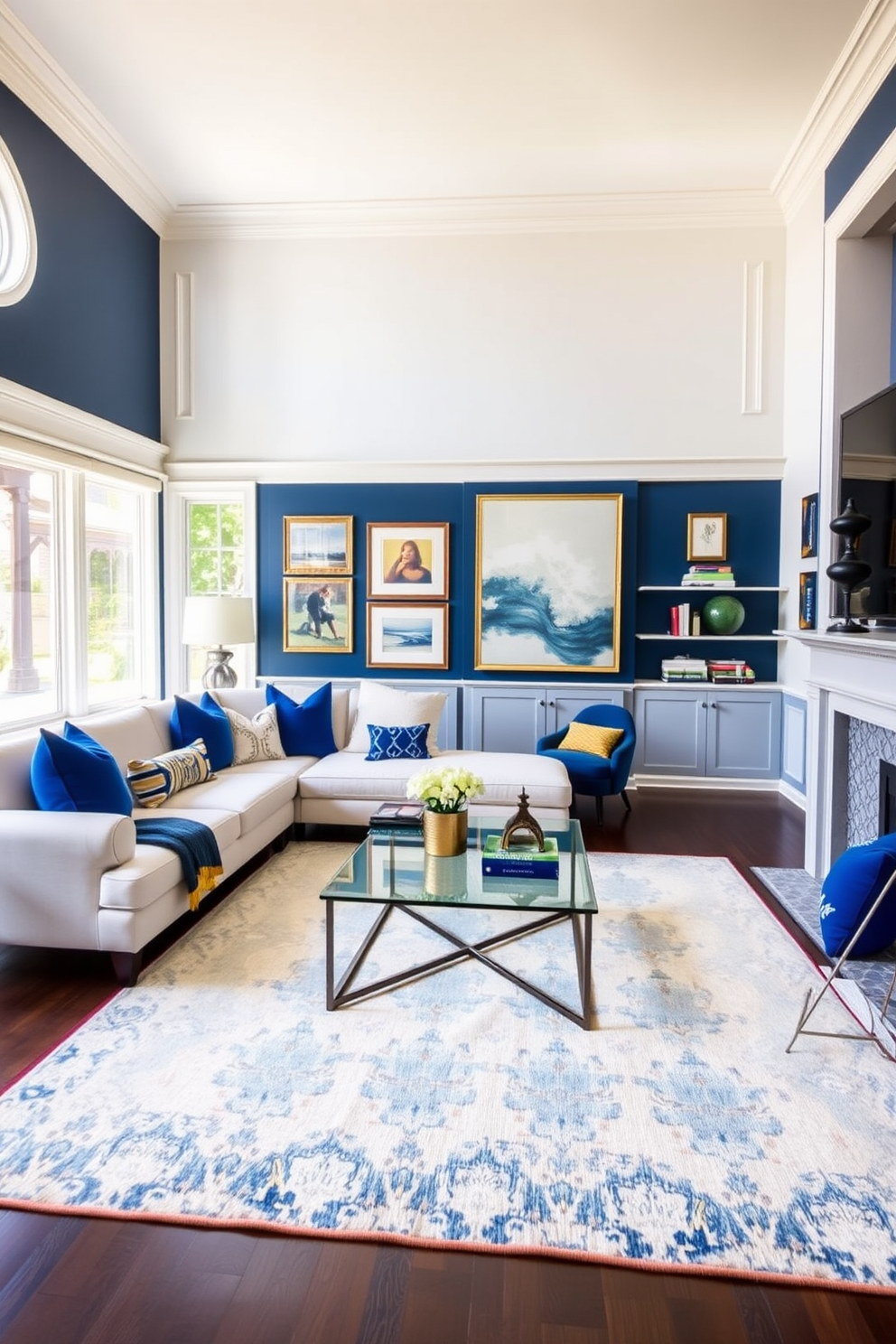 Blue Living Room Design Ideas 1