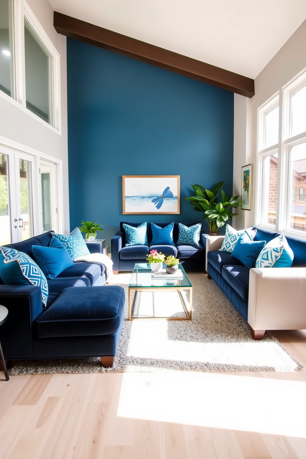 Blue Living Room Design Ideas 10