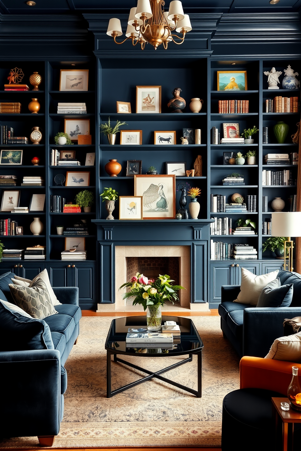 Blue Living Room Design Ideas 18