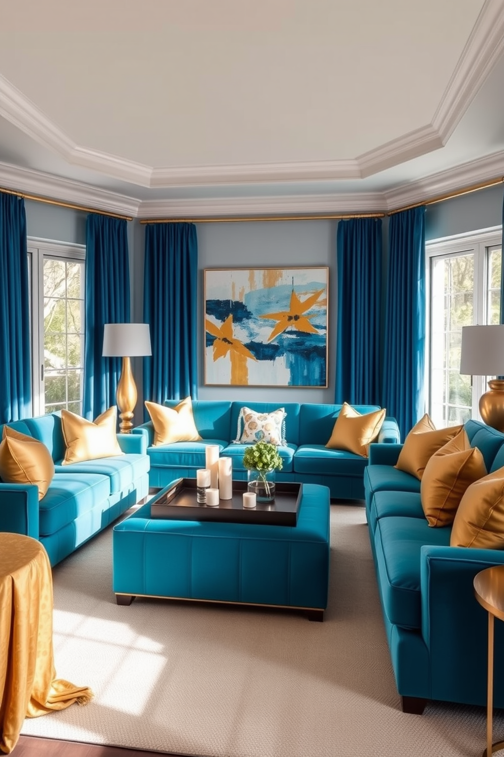 Blue Living Room Design Ideas 20