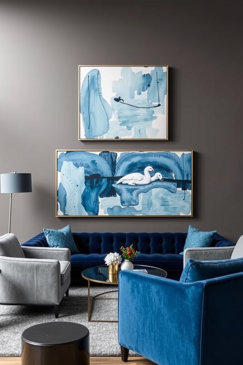 Blue Living Room Design Ideas 29