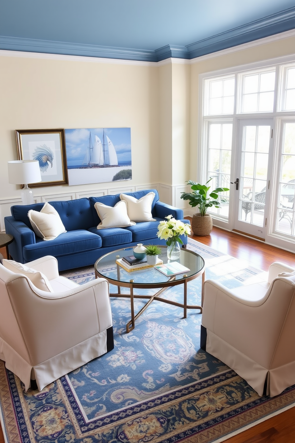 Blue Living Room Design Ideas 30