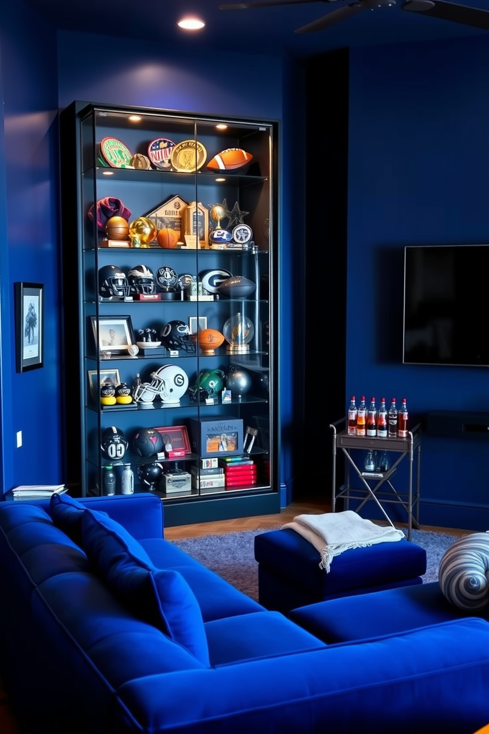 Blue Man Cave Design Ideas 14