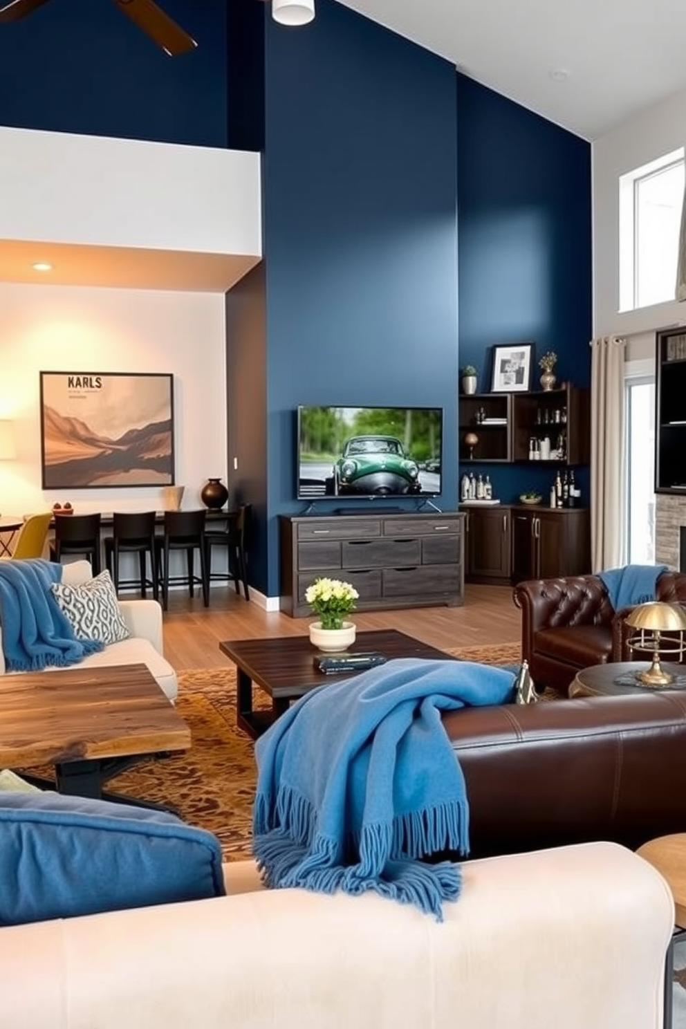 Blue Man Cave Design Ideas 21