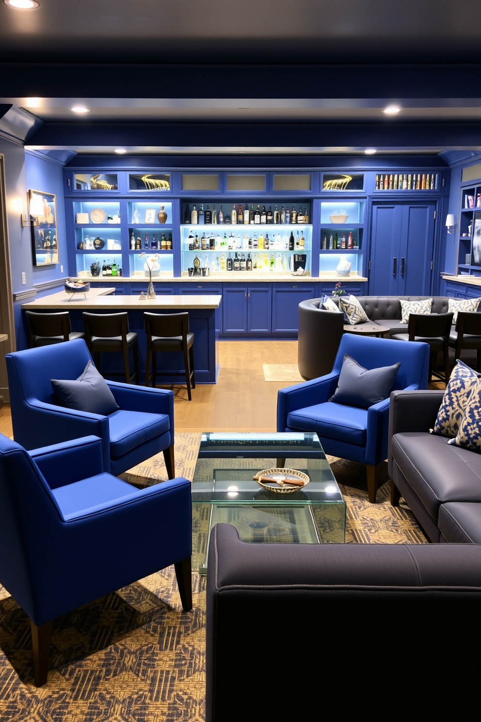 Blue Man Cave Design Ideas 22