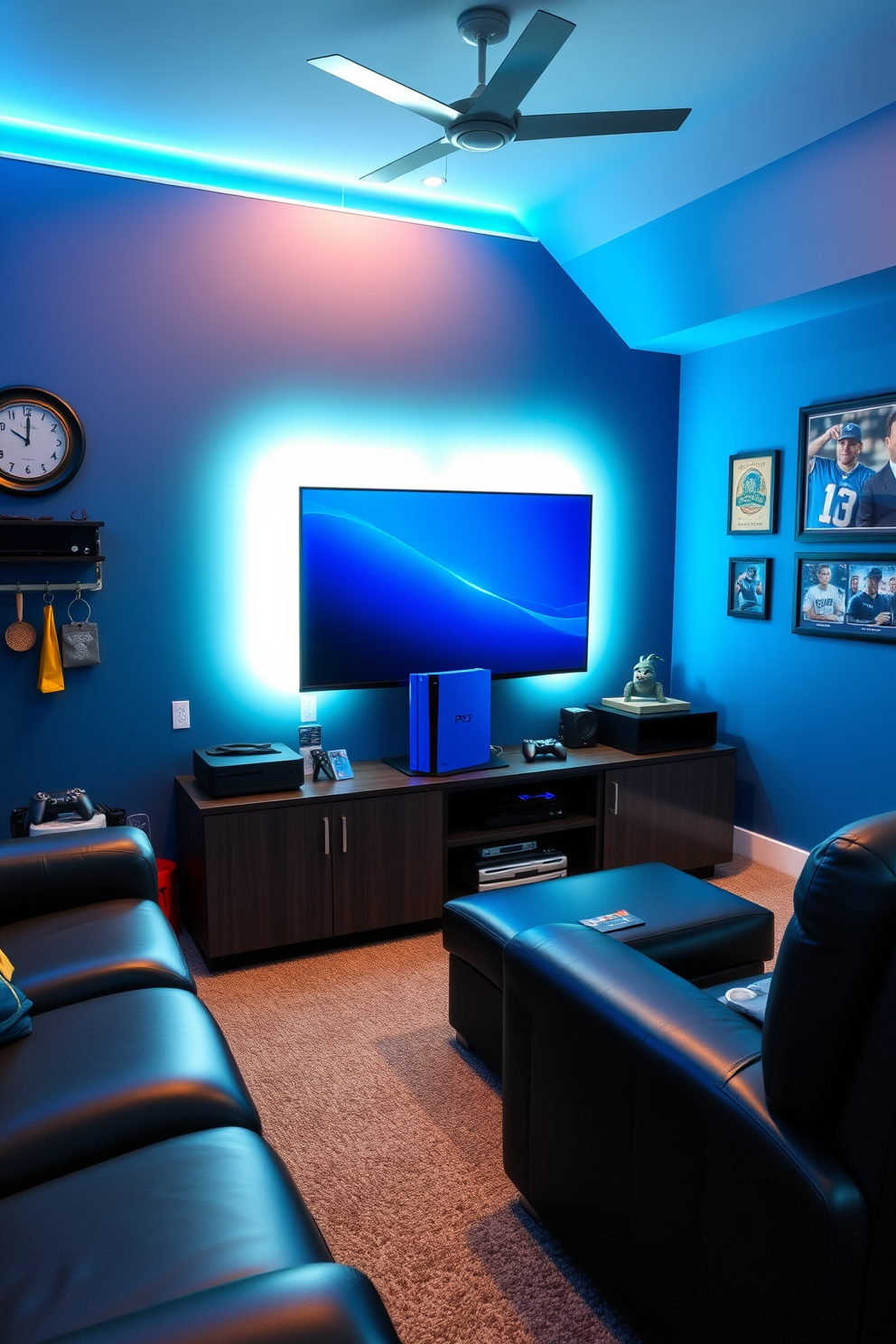 Blue Man Cave Design Ideas 24