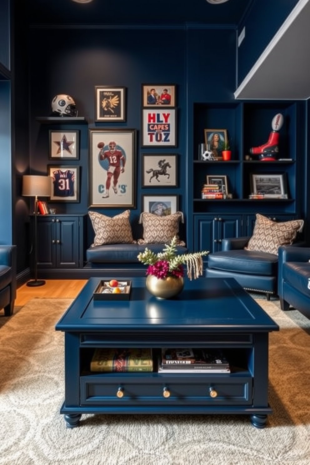 Blue Man Cave Design Ideas 25