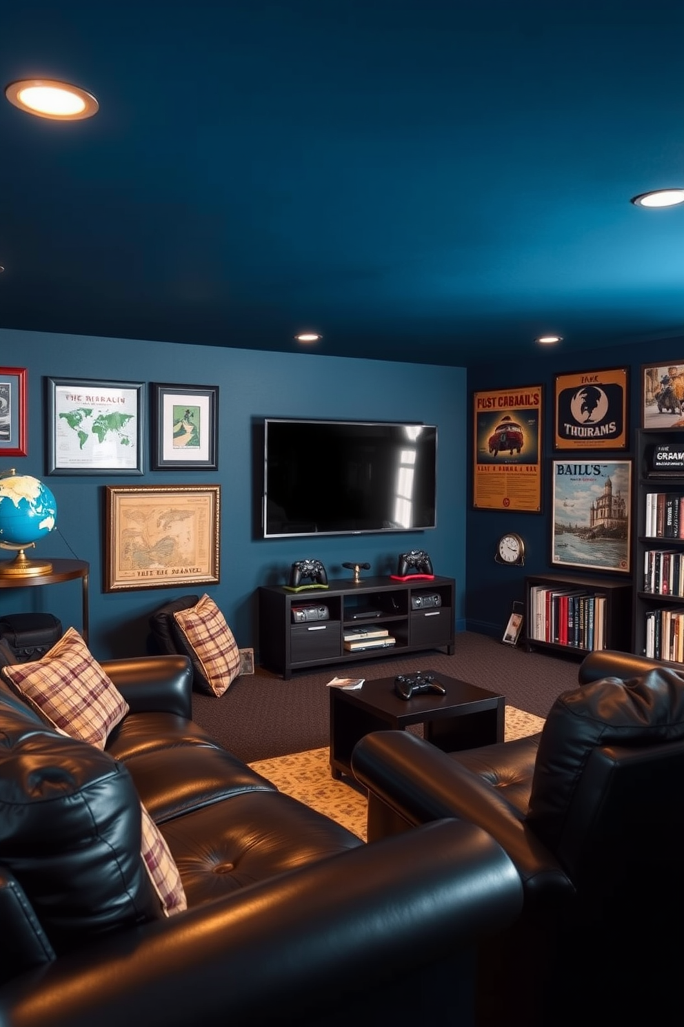 Blue Man Cave Design Ideas 26