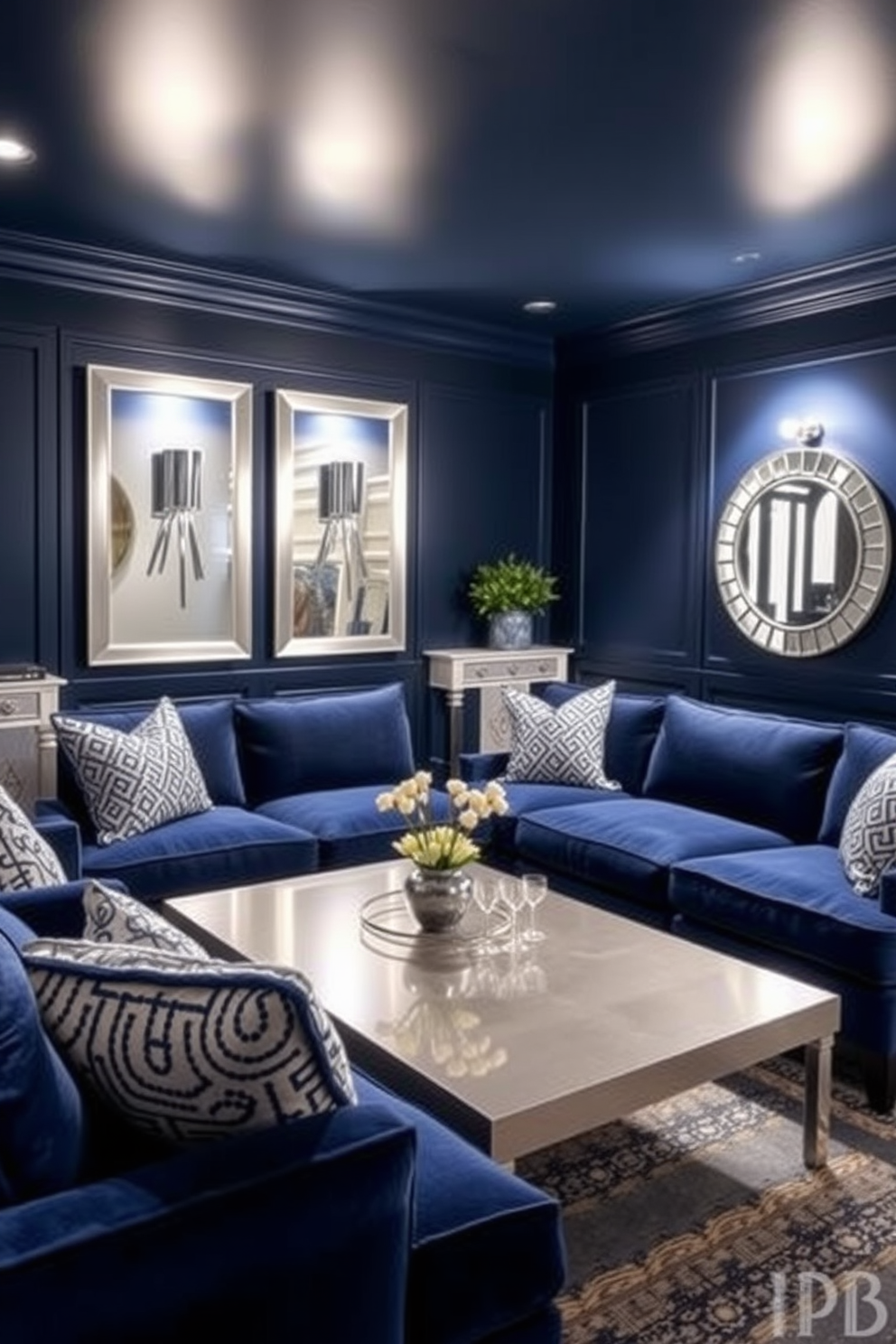 Blue Man Cave Design Ideas 29