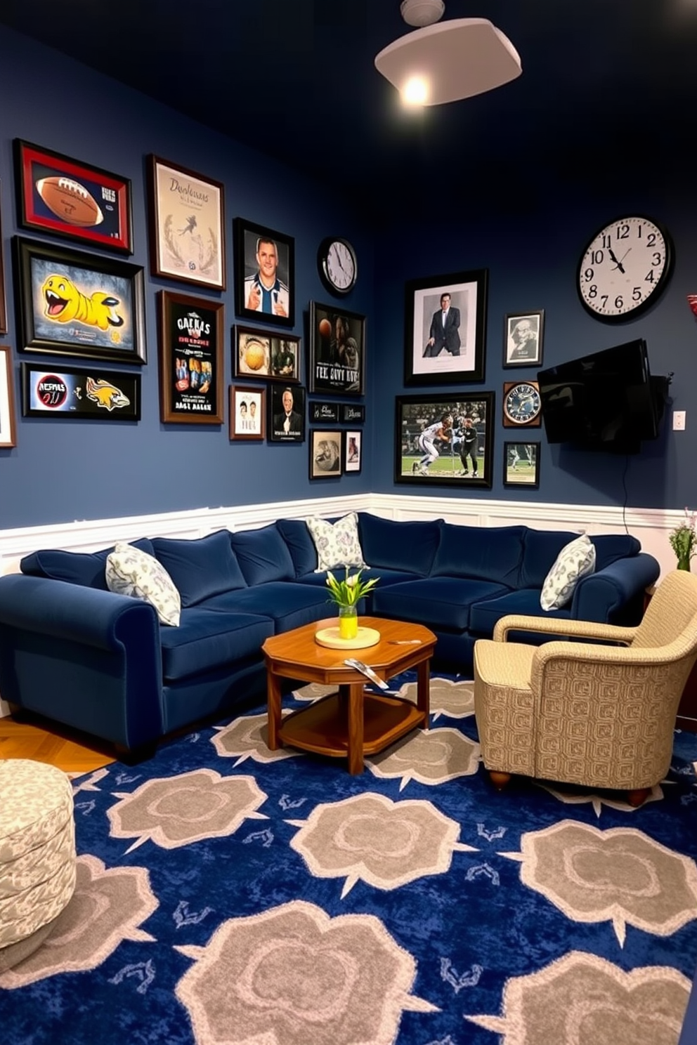 Blue Man Cave Design Ideas 6