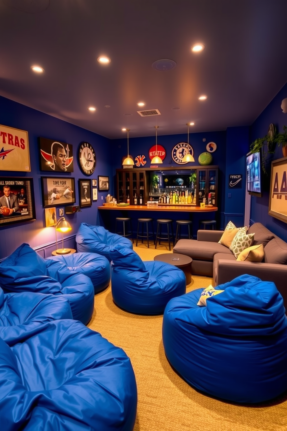 Blue Man Cave Design Ideas 8