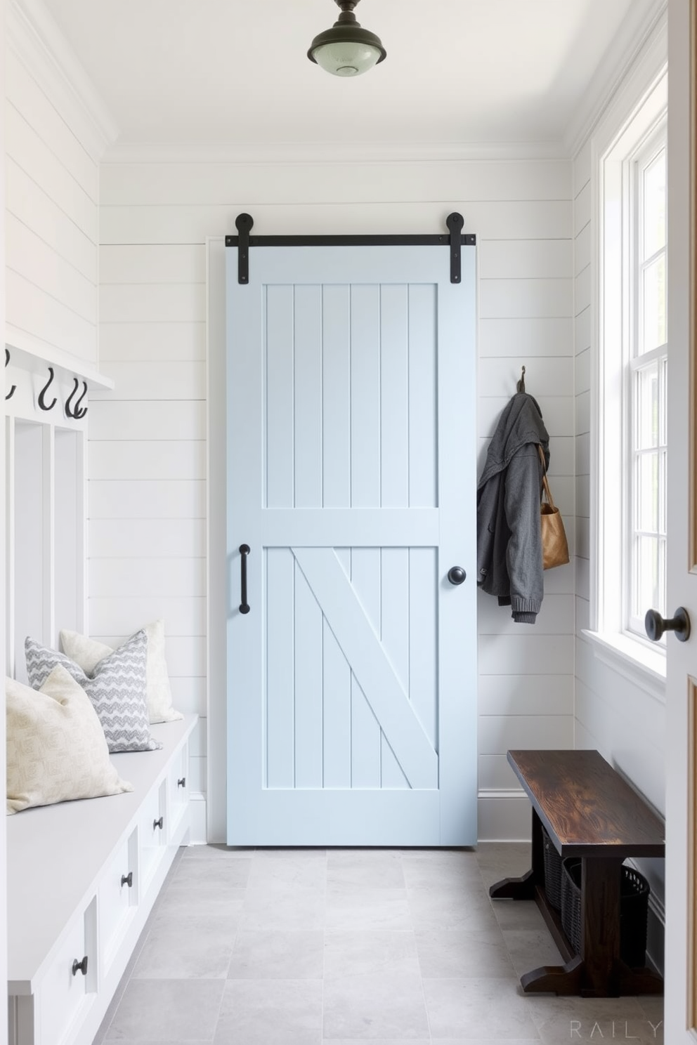 Blue Mudroom Design Ideas 10