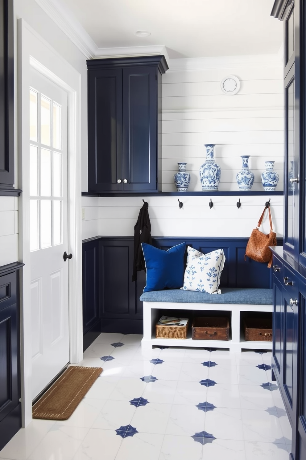 Blue Mudroom Design Ideas 20