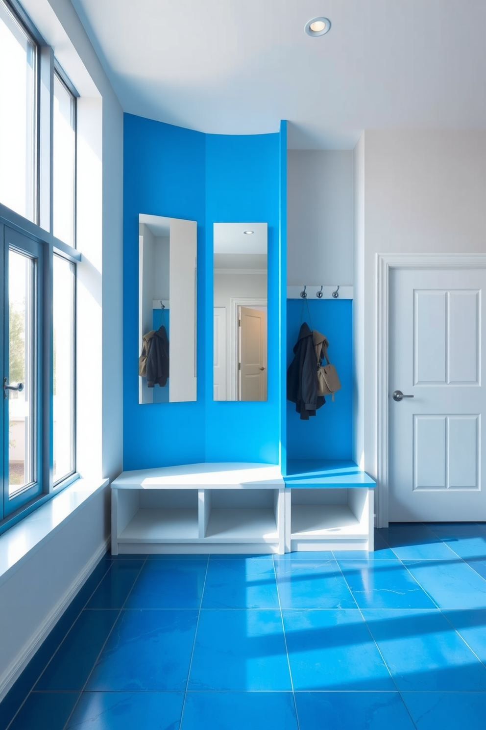 Blue Mudroom Design Ideas 24