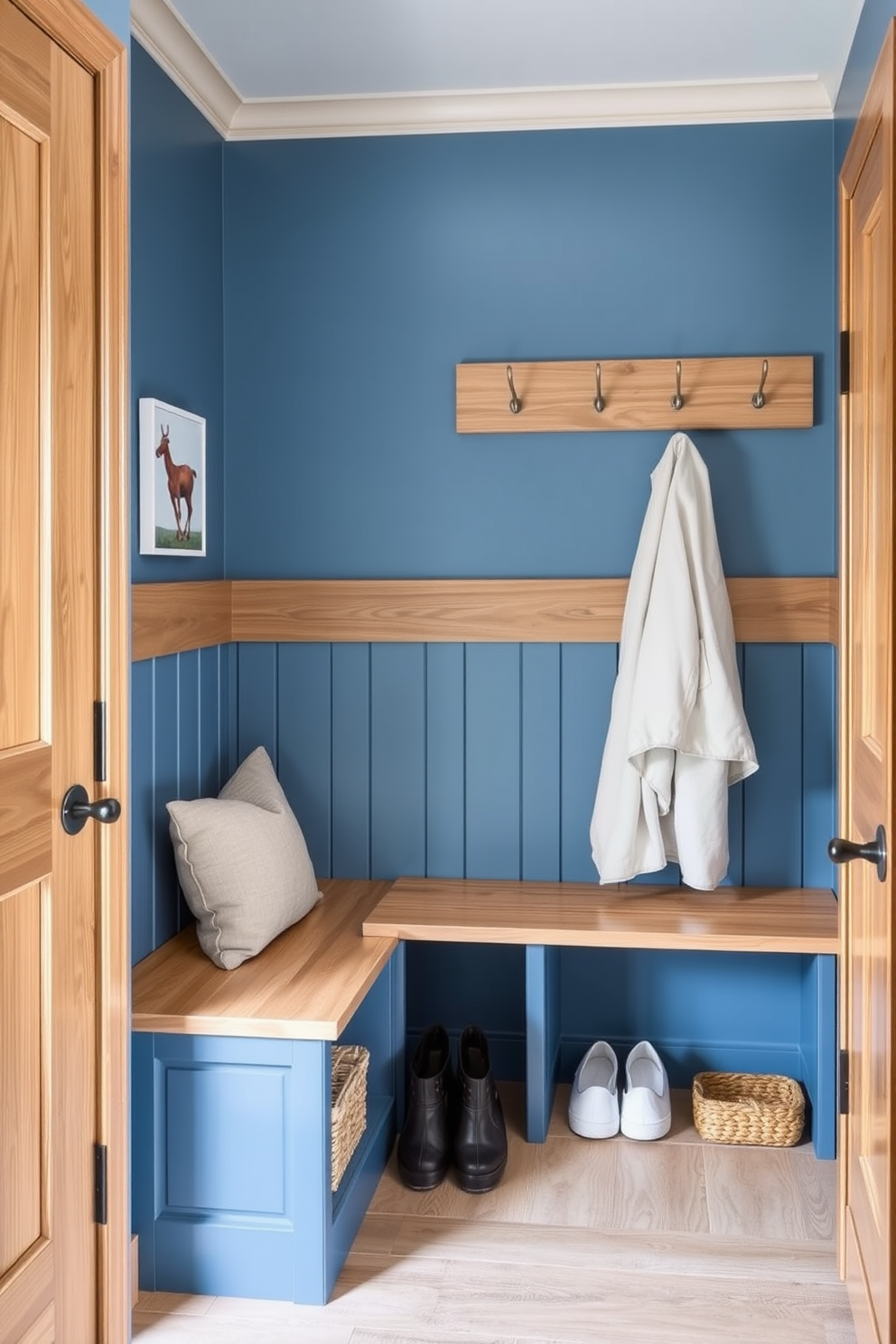 Blue Mudroom Design Ideas 27