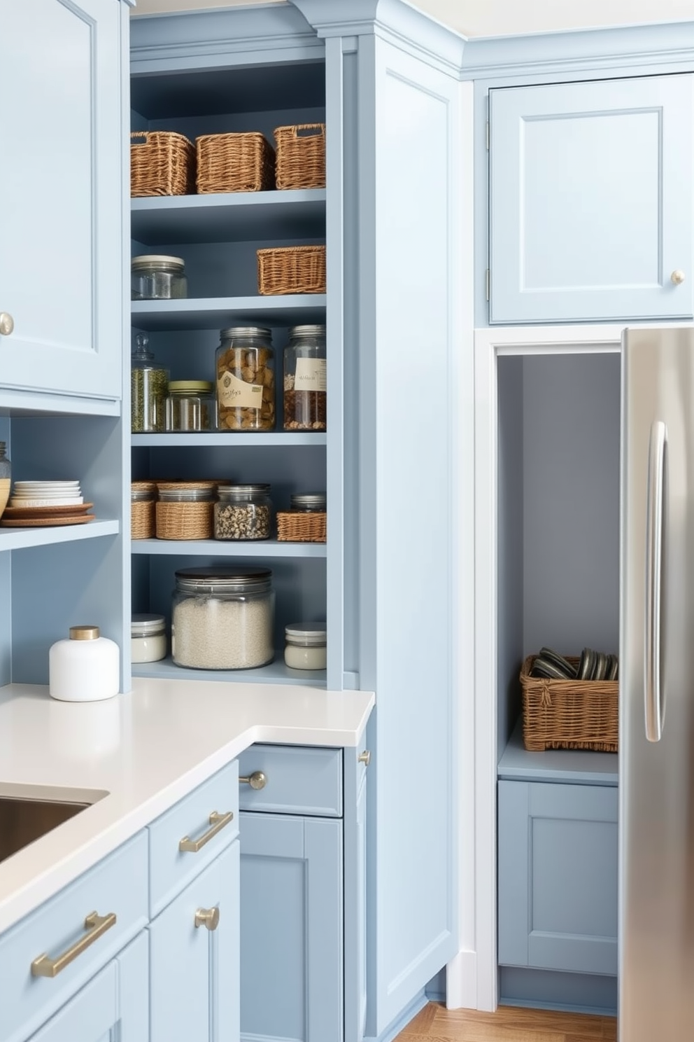 Blue Pantry Design Ideas 1