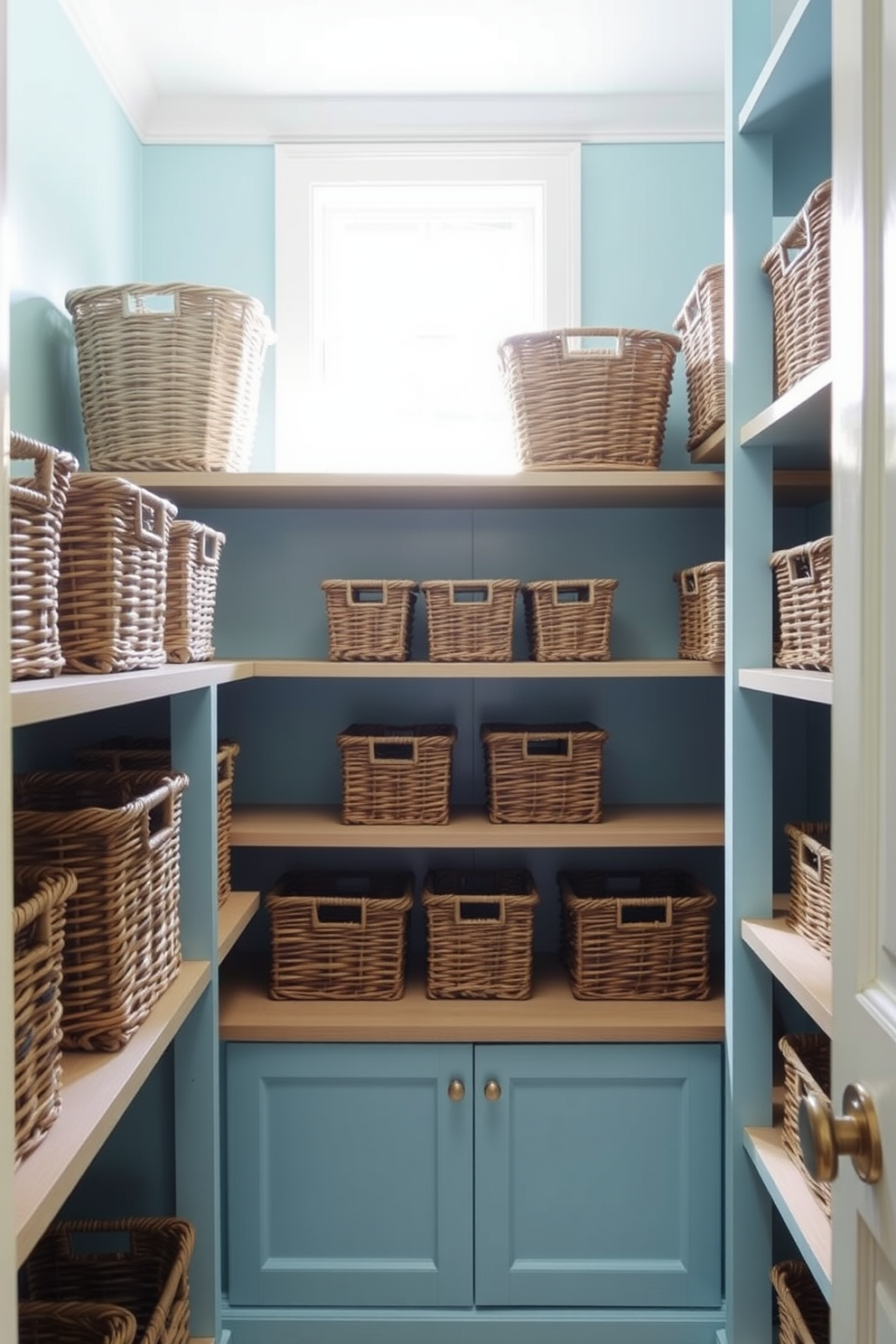 Blue Pantry Design Ideas 13