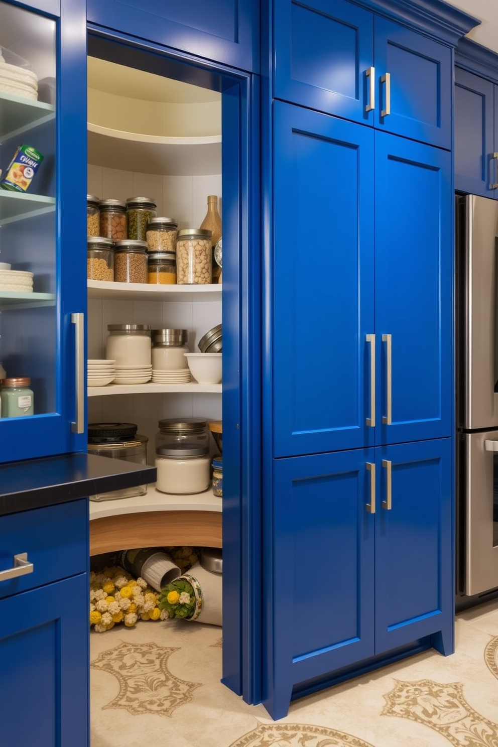 Blue Pantry Design Ideas 14