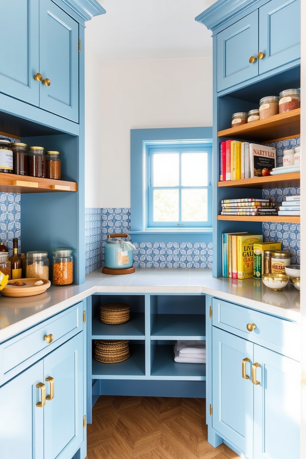 Blue Pantry Design Ideas 16