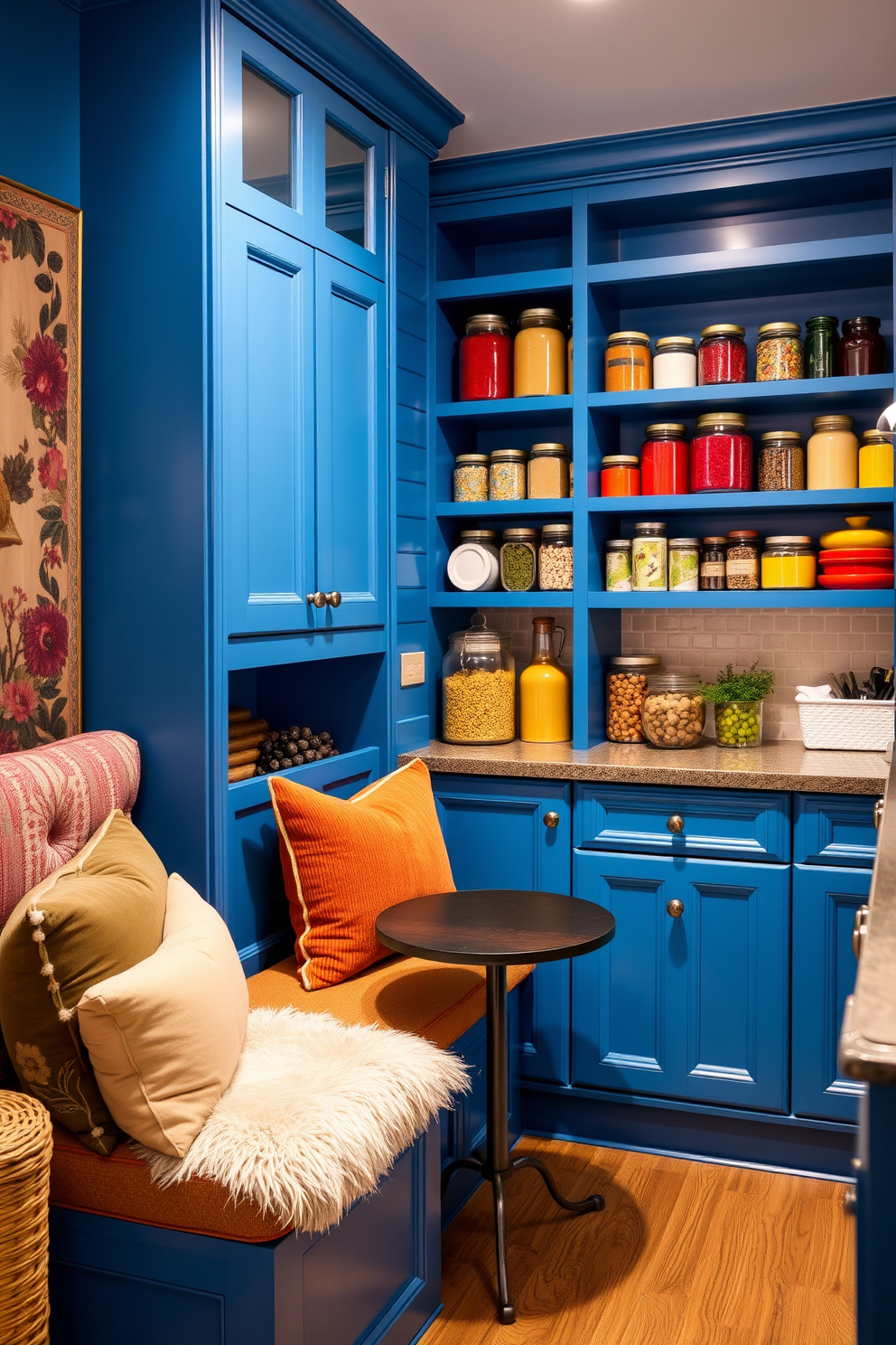 Blue Pantry Design Ideas 23