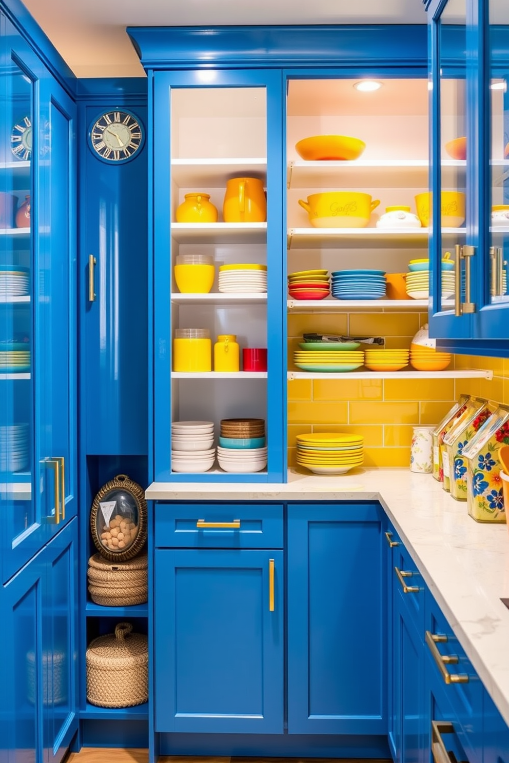 Blue Pantry Design Ideas 24