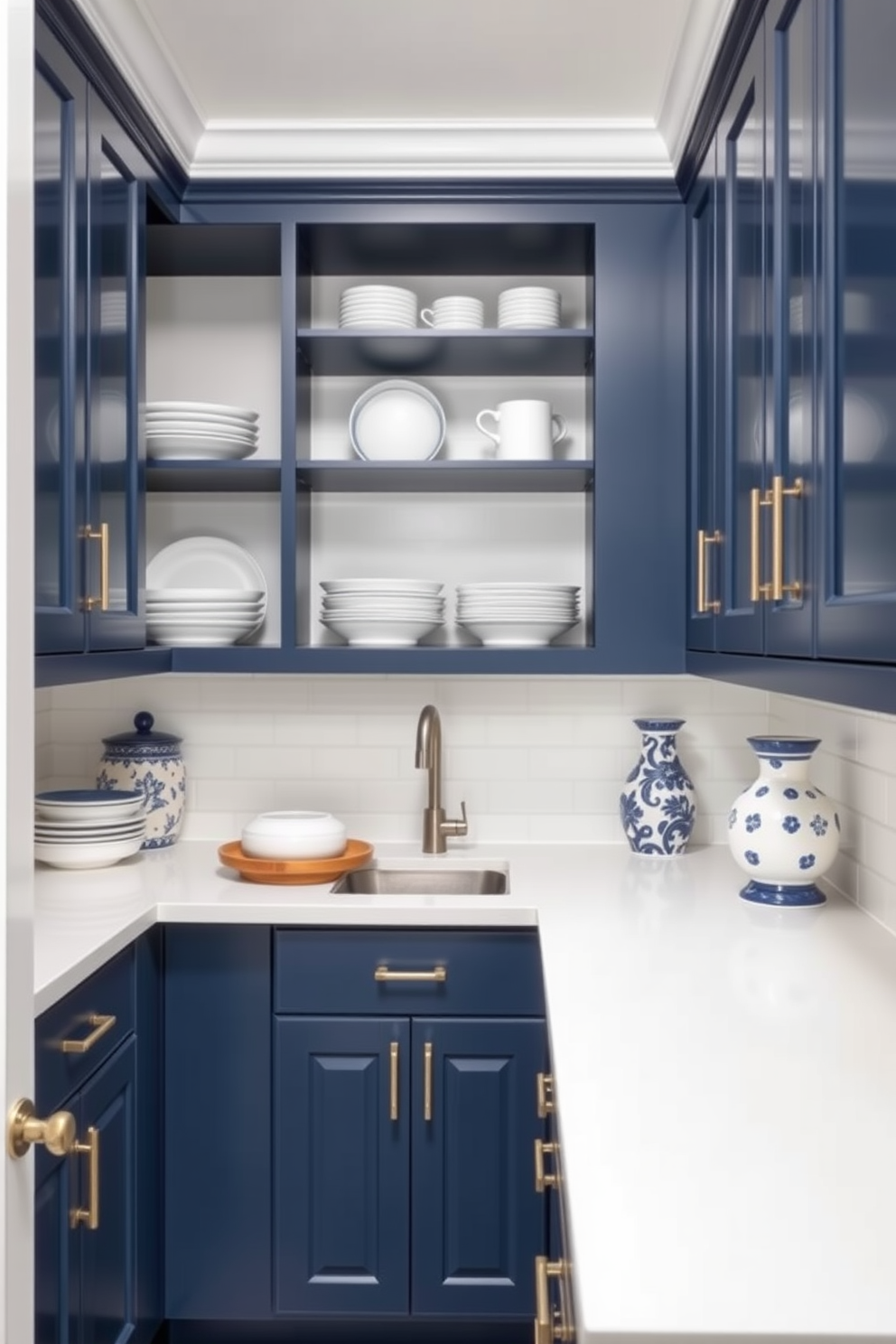 Blue Pantry Design Ideas 25