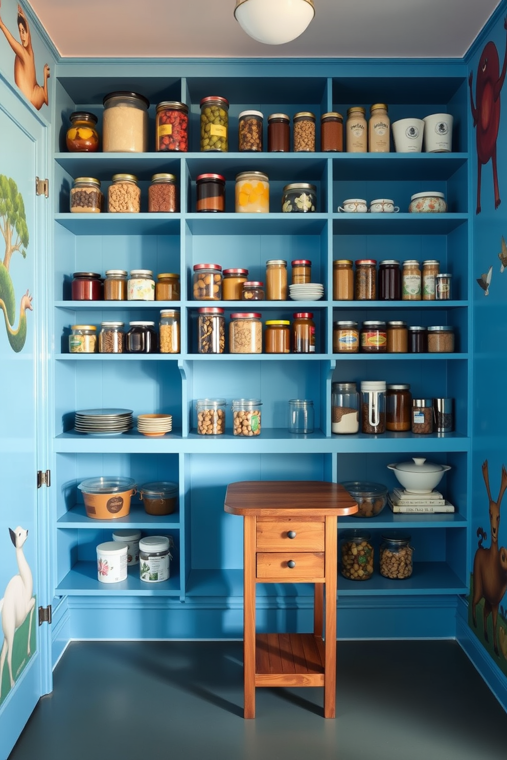 Blue Pantry Design Ideas 28