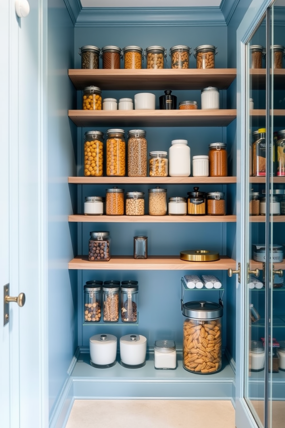 Blue Pantry Design Ideas 7