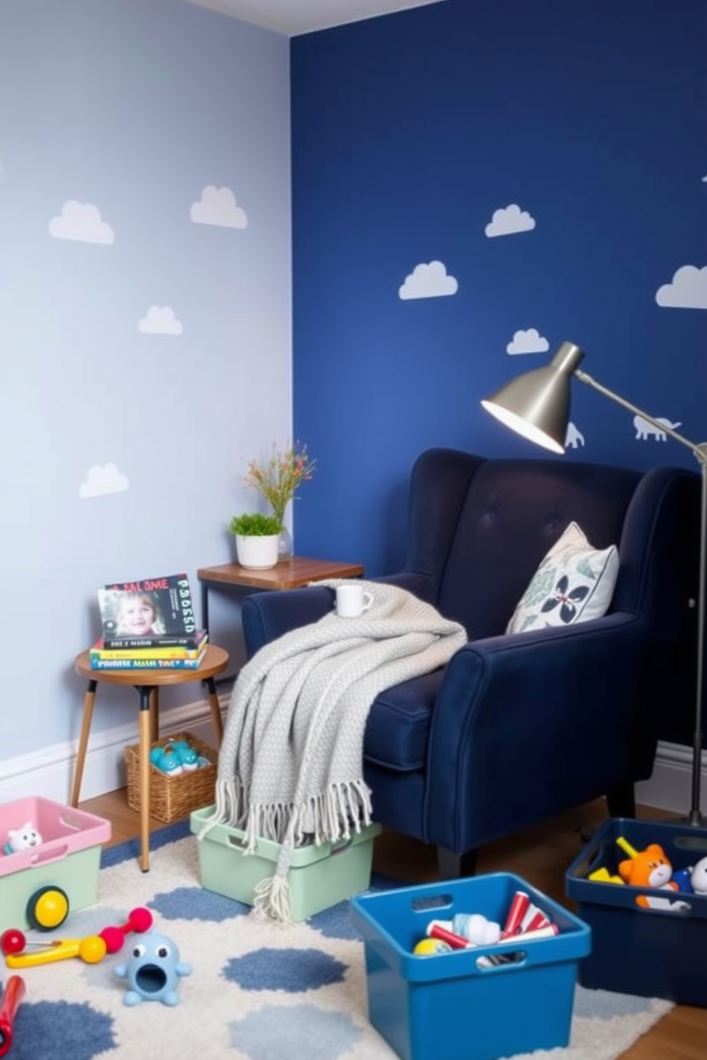 Blue Playroom Design Ideas 1