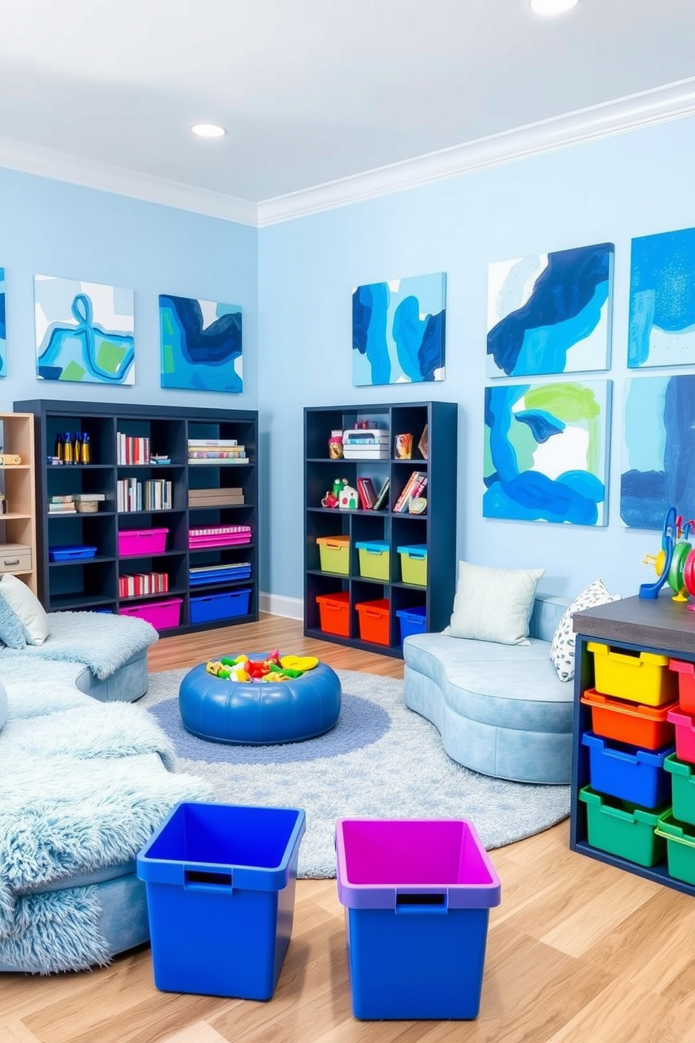 Blue Playroom Design Ideas 12