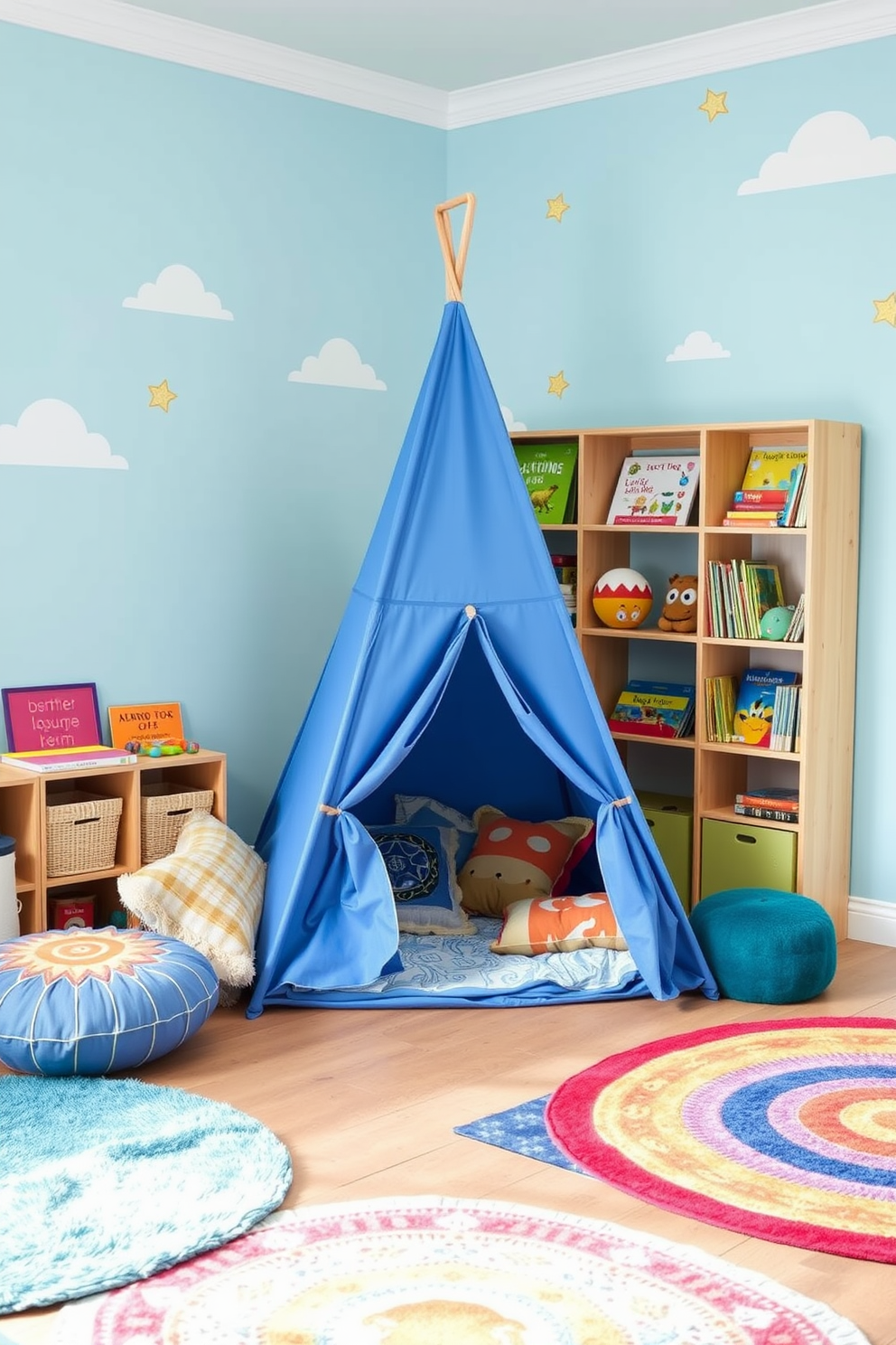 Blue Playroom Design Ideas 14