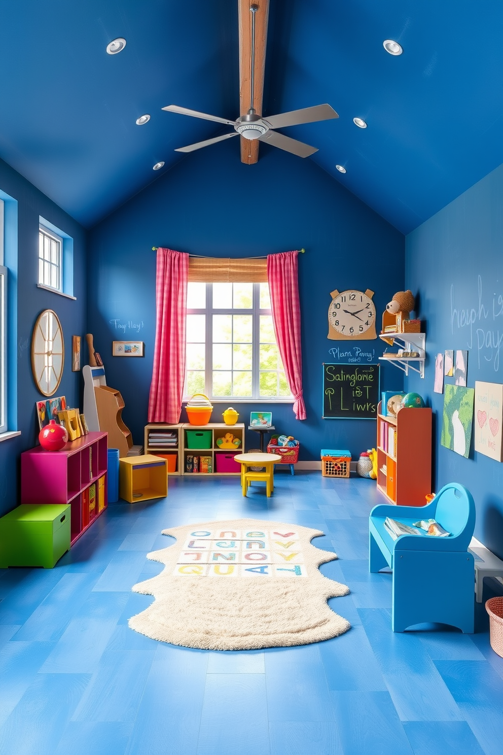 Blue Playroom Design Ideas 2