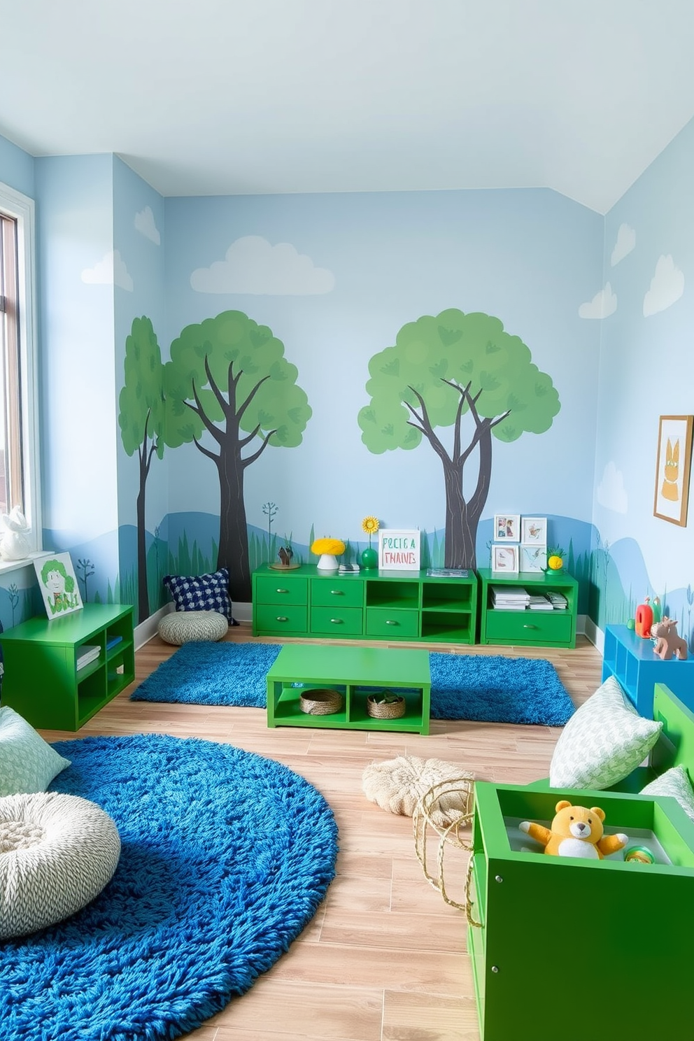 Blue Playroom Design Ideas 29