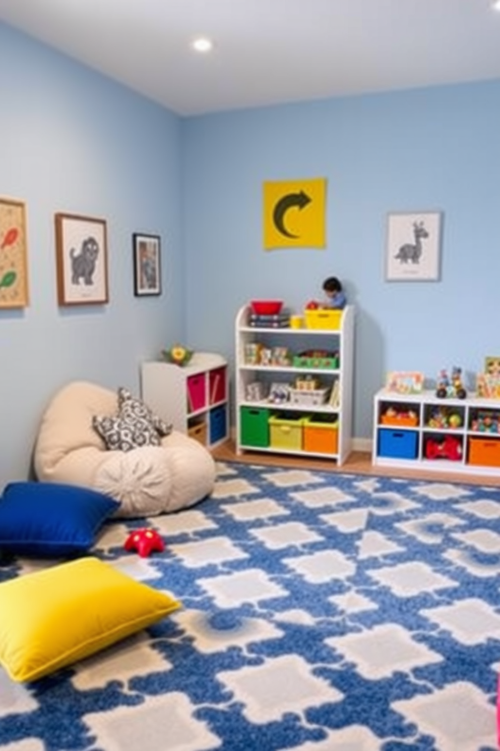 Blue Playroom Design Ideas 6