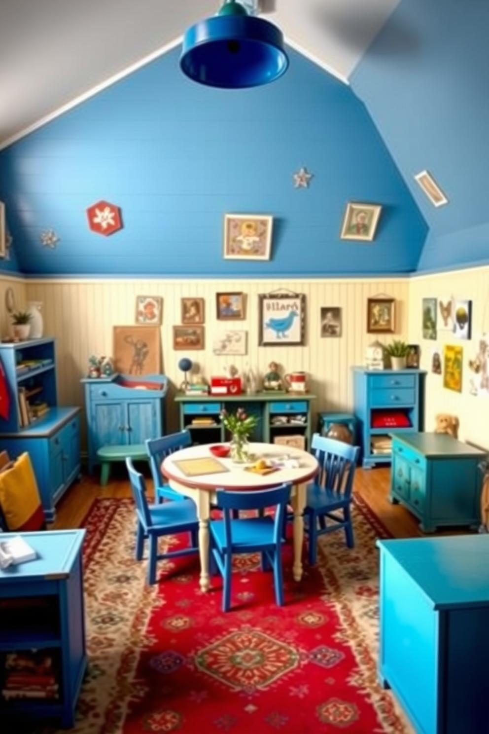 Blue Playroom Design Ideas 8