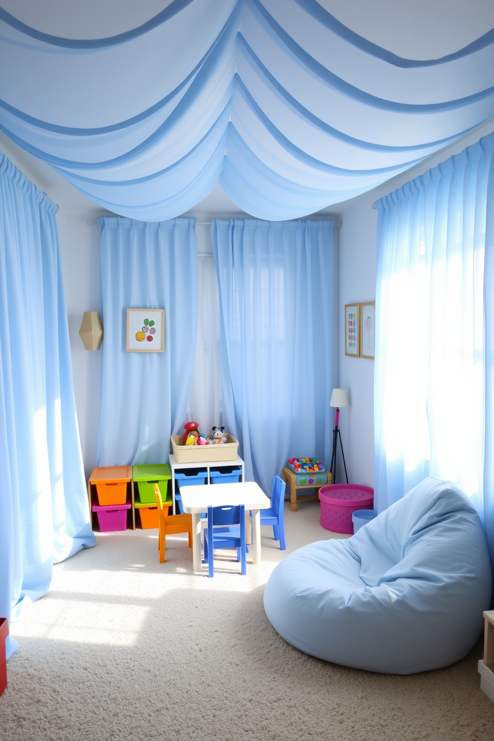 Blue Playroom Design Ideas 9