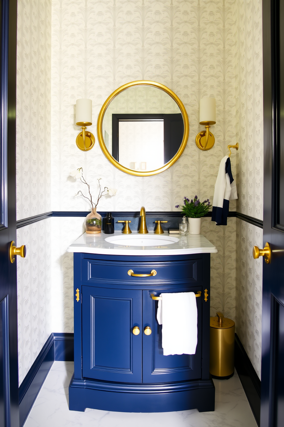 Blue Powder Room Design Ideas 1