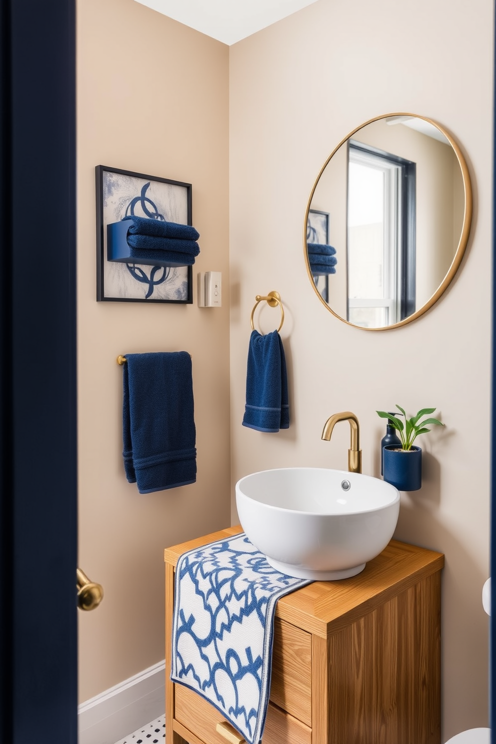 Blue Powder Room Design Ideas 13