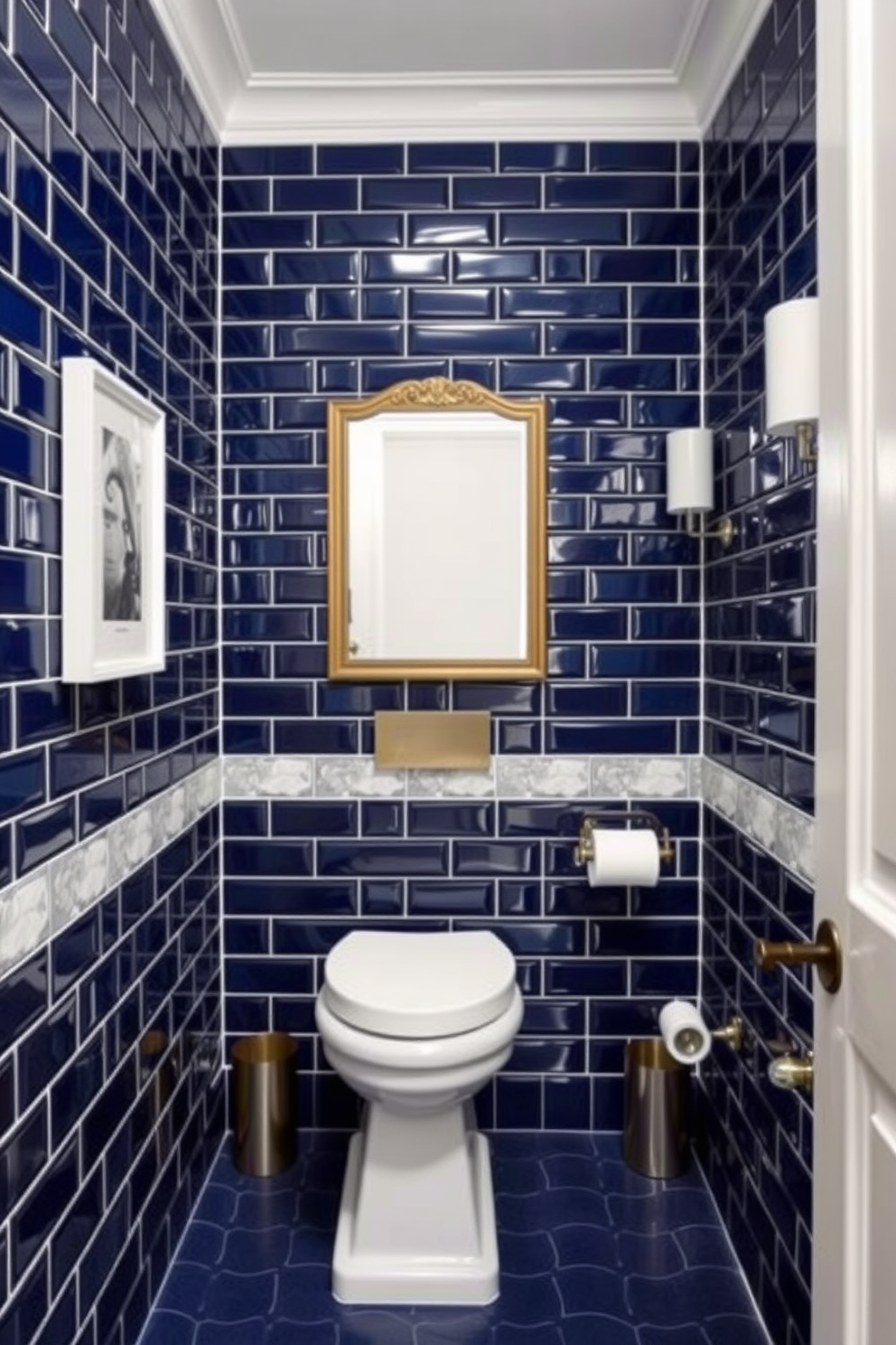 Blue Powder Room Design Ideas 19