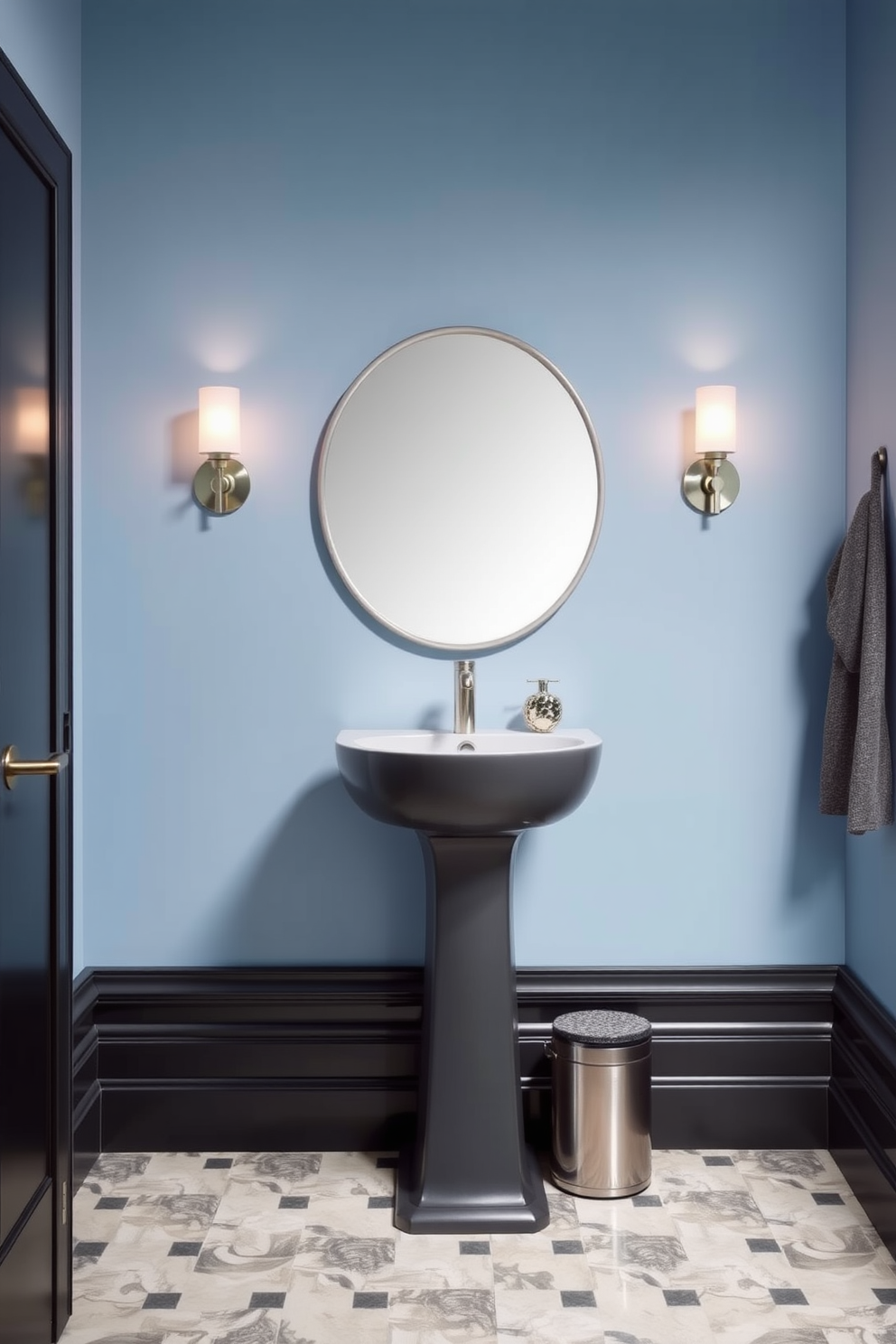 Blue Powder Room Design Ideas 29