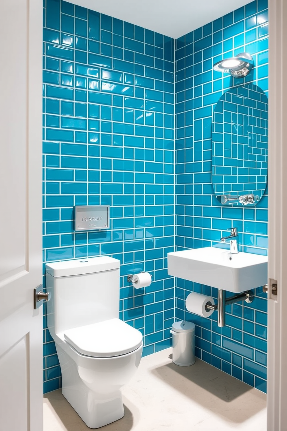 Blue Powder Room Design Ideas 3