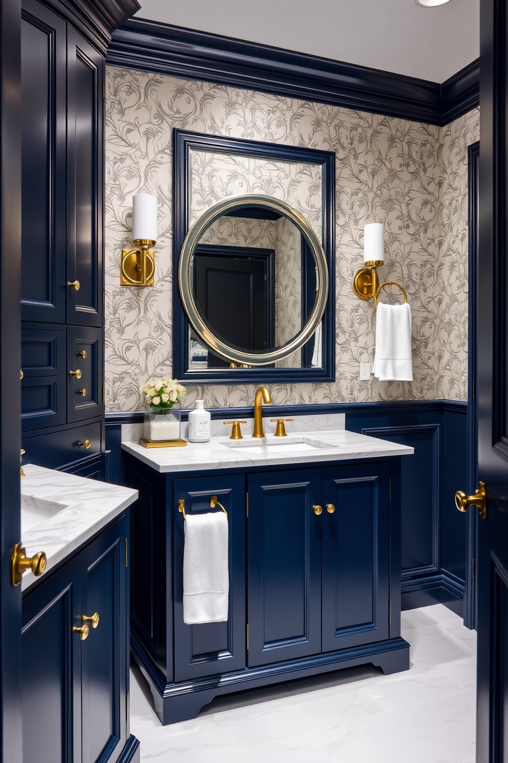 Blue Powder Room Design Ideas 5