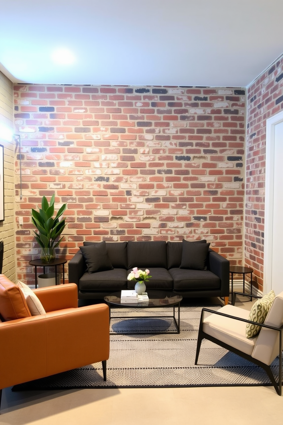 Brick Basement Design Ideas 1