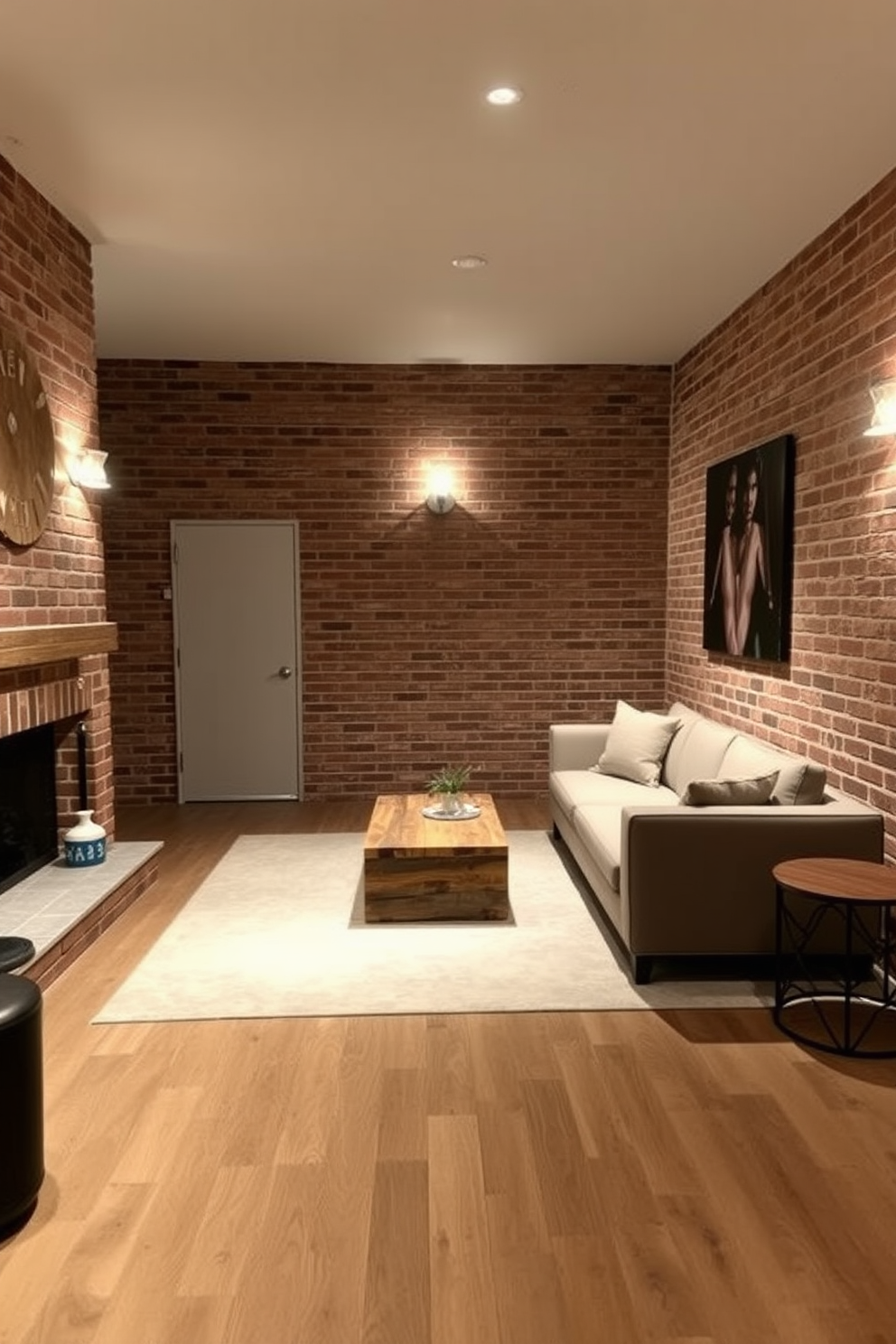 Brick Basement Design Ideas 13