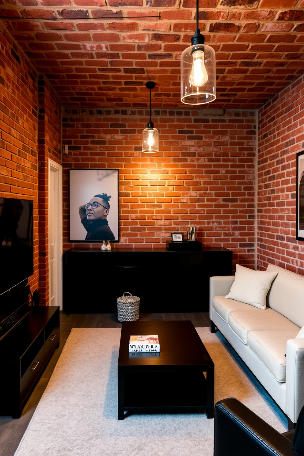 Brick Basement Design Ideas 25