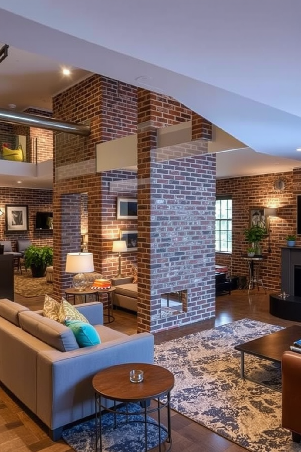 Brick Basement Design Ideas 6