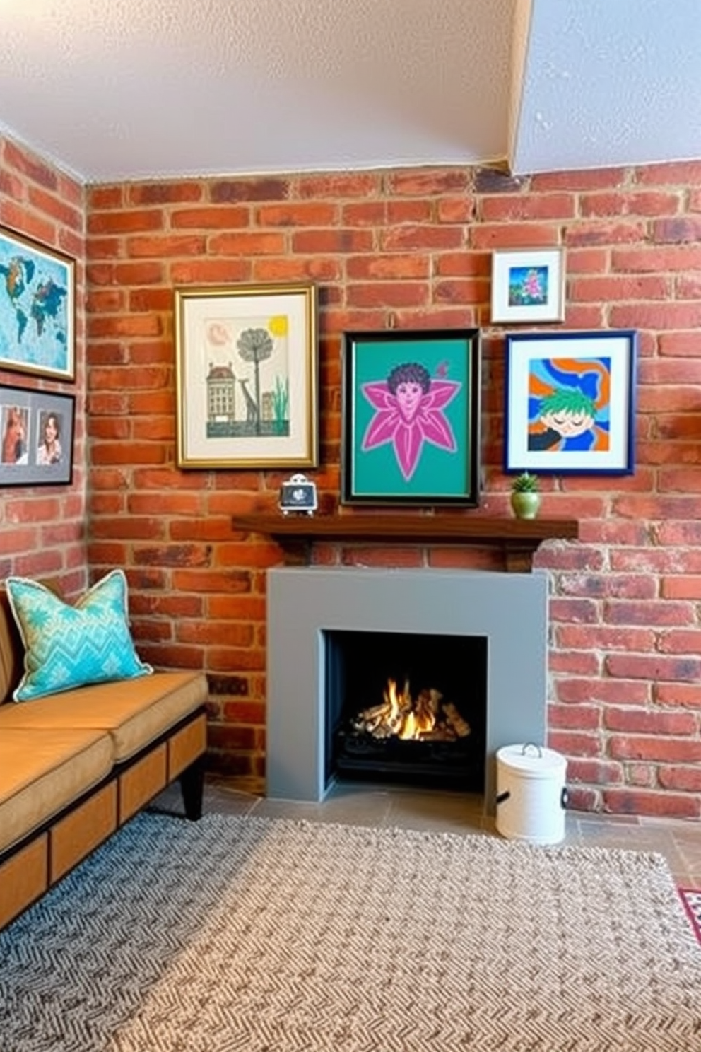 Brick Basement Design Ideas 9