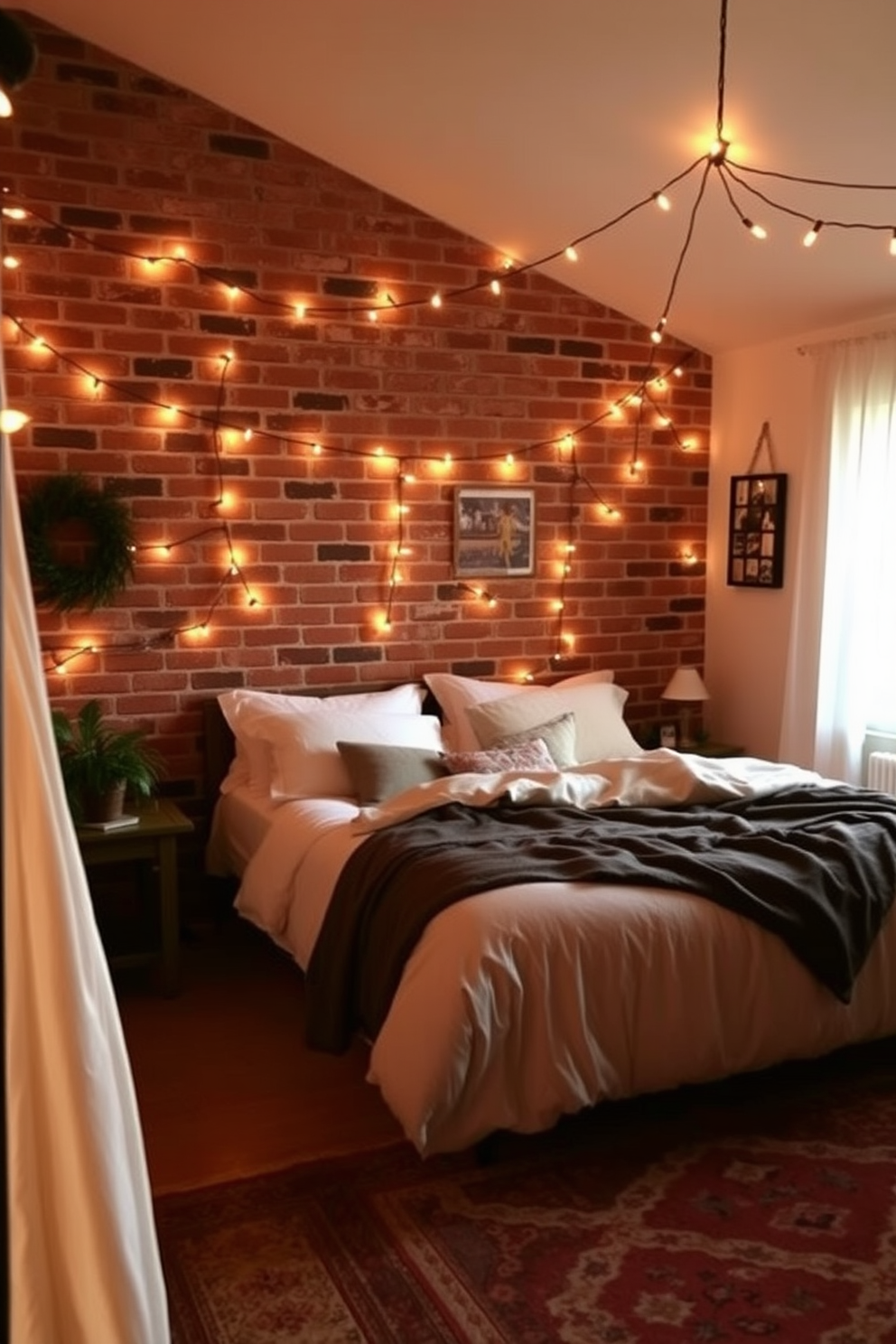 Brick Wall Bedroom Design Ideas 10